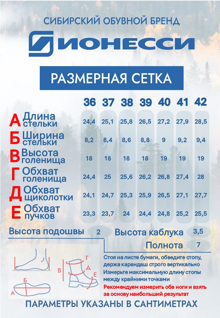 8-4442-242 Ботинки женские Ионесси