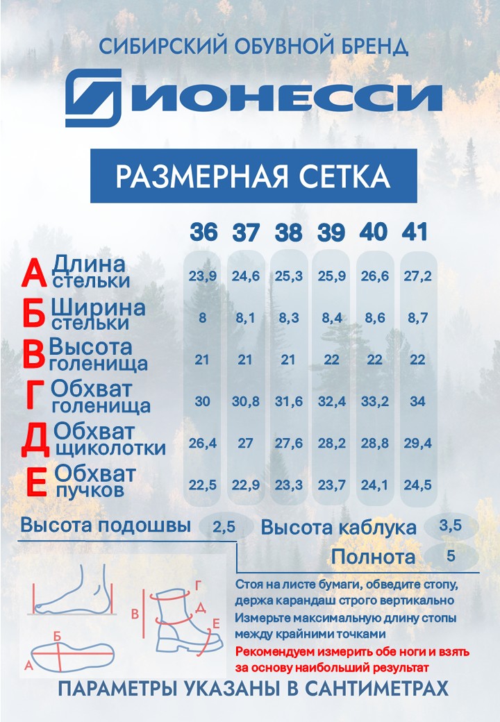 8-4441-441 Полусапожки женские Ионесси